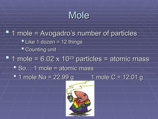 High School Chemistry - Mole Relationships.ppt