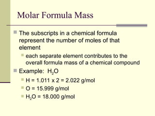 Moles_&_Avogadro[1].ppt including for igcse chemiCAL CALCULATIONS | PPT