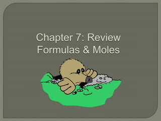 Chapter 7 review: Formulas & Moles