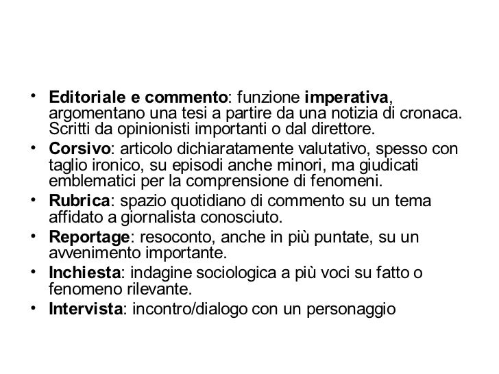 Lezione 2 Giornalismo