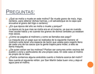 Molinos tradicionales de tineo