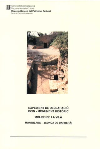Molins de la vila Montblanc bcin 2002