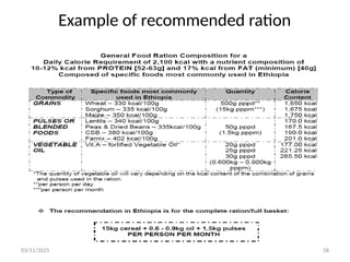 03/11/2025 58
Example of recommended ration
 