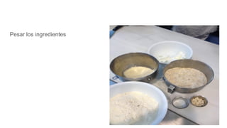 Pesar los ingredientes
 