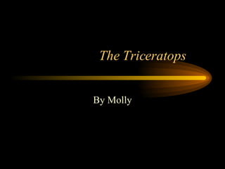 The Triceratops  By Molly 