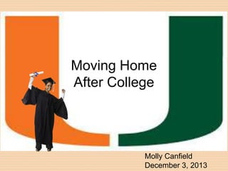 Moving Home
After College

Molly Canfield
December 3, 2013

 