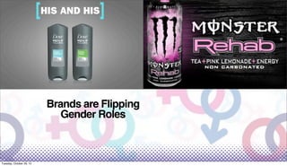 Brands are Flipping
Gender Roles

Tuesday, October 29, 13

 