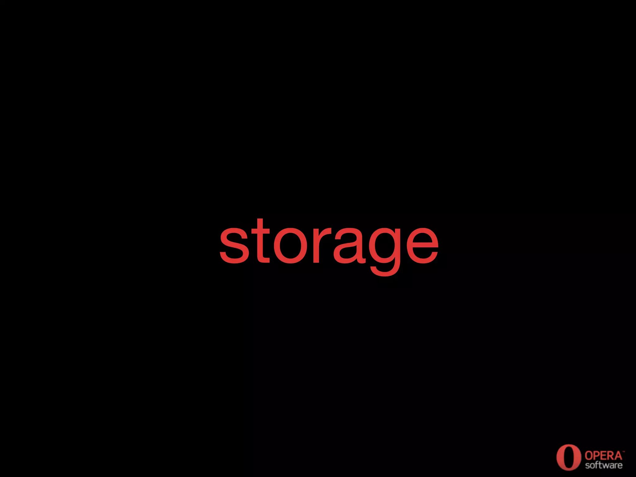 storage