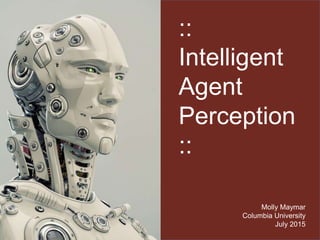 ::
Intelligent
Agent
Perception
::
Molly Maymar
Columbia University
July 2015
 