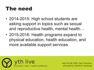 Youth Centered Health Solutions to Mental Health and Dating ...