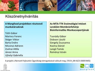 BpSM 2014.03. - Molnár János: A mangalica genom jellemzése bioinformatikai módszerekkel