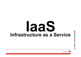 IaaS
Infrastructure as a Service
 
