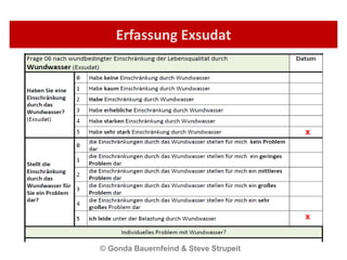 Erfassung Exsudat © Gonda Bauernfeind & Steve Strupeit  x x 