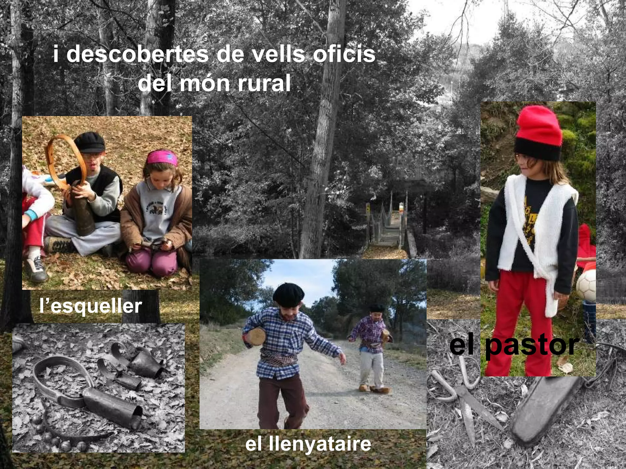 i descobertes de vells oficis
        del món rural




l’esqueller

                                   el pastor


                  el llenyataire
 