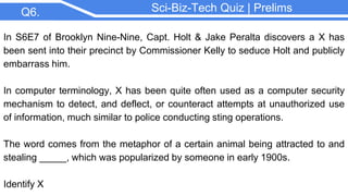 Operation Embarrass Molybdenum-The Sci Biz Tech Quiz of DTU prelims | PPTX