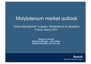 Molybdenum presentation  chengdu- march 2011