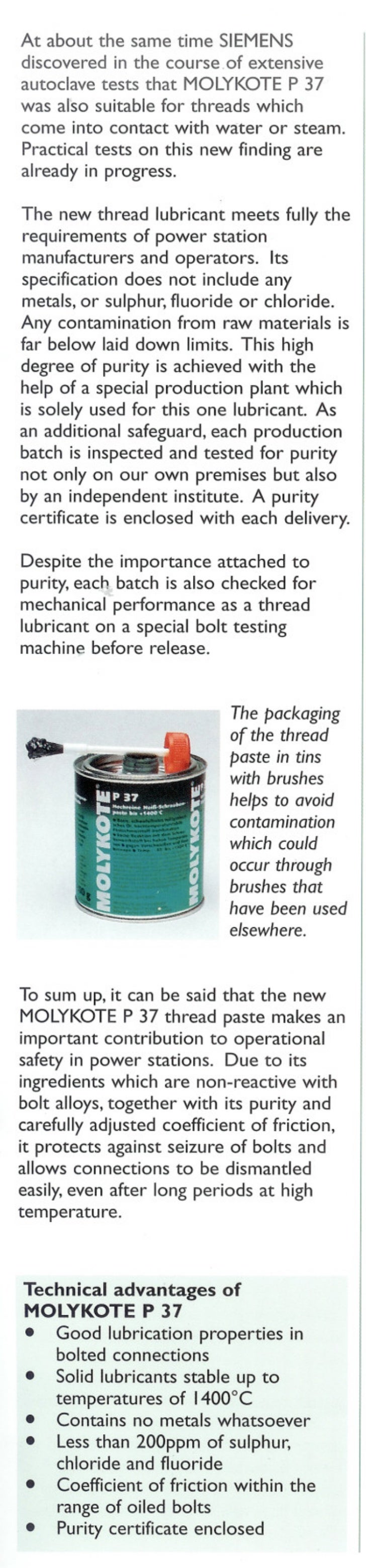 Molykote P37 In India Email Sales Projectsalescorp Com