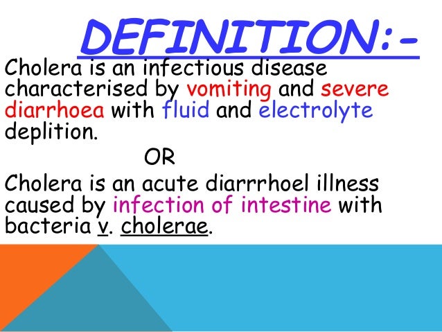 CHOLERA PPTS&hellip;.BY REKHA
