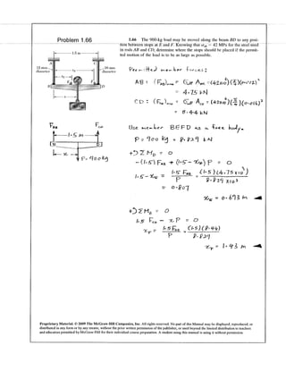 solution manual of mechanics of material by beer johnston | PDF