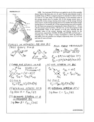 solution manual of mechanics of material by beer johnston | PDF