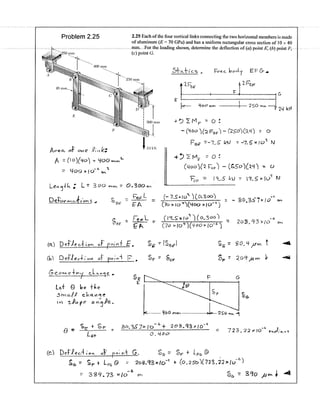 solution manual of mechanics of material by beer johnston | PDF
