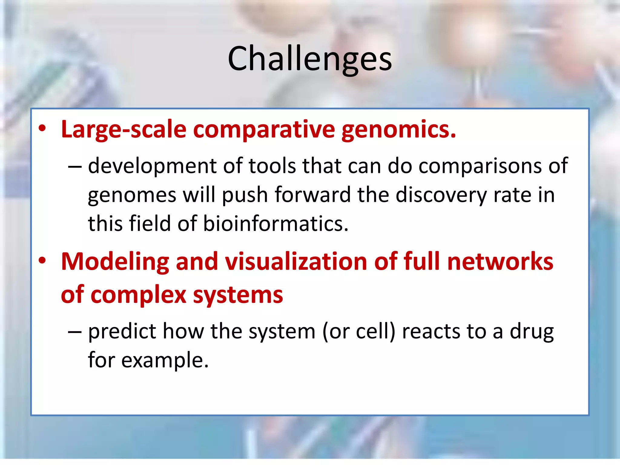 Intelligent BioinformaticsAI  and computational intelligence techniques and models:Basic search techniques  A*, Branch and Bound, Genetic Algorithms Simulated Annealing Particle Swarm Optimization Neural networks, Support Vector Machines,K nearest neighbors,Hidden Markov Models,….