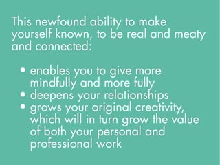 Fear & Becoming Known: Connection and Growth Through Selfish Acts
