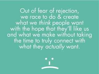Fear & Becoming Known: Connection and Growth Through Selfish Acts