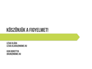 A MOME Könyvtár szolgáltatásai