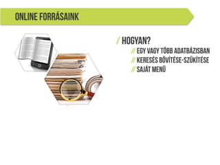 A MOME Könyvtár szolgáltatásai