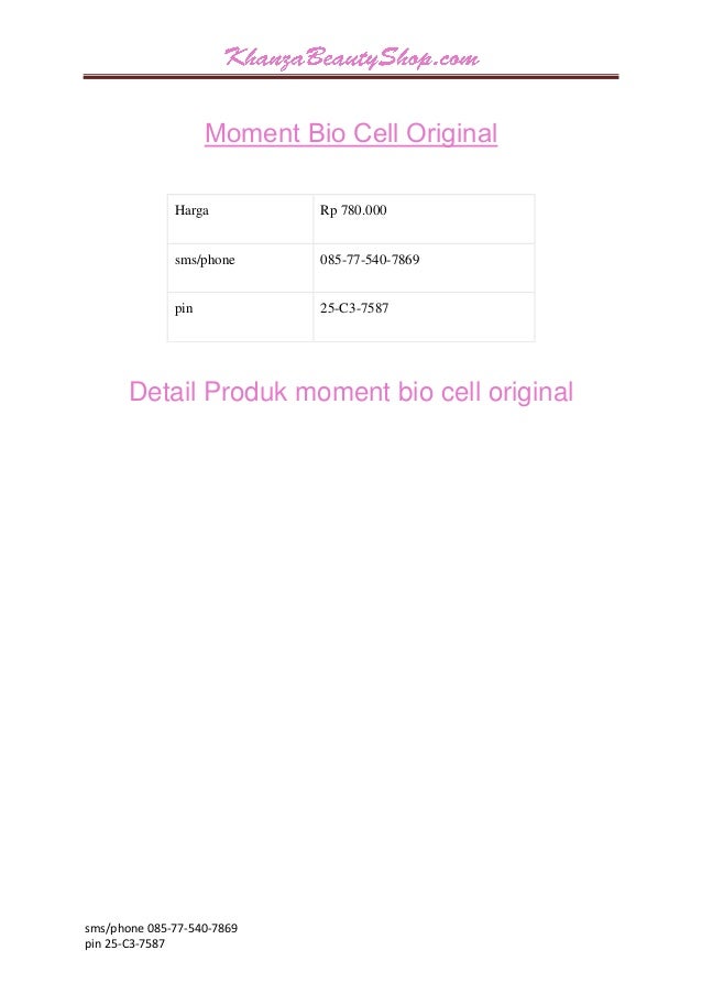 Moment bio cell original