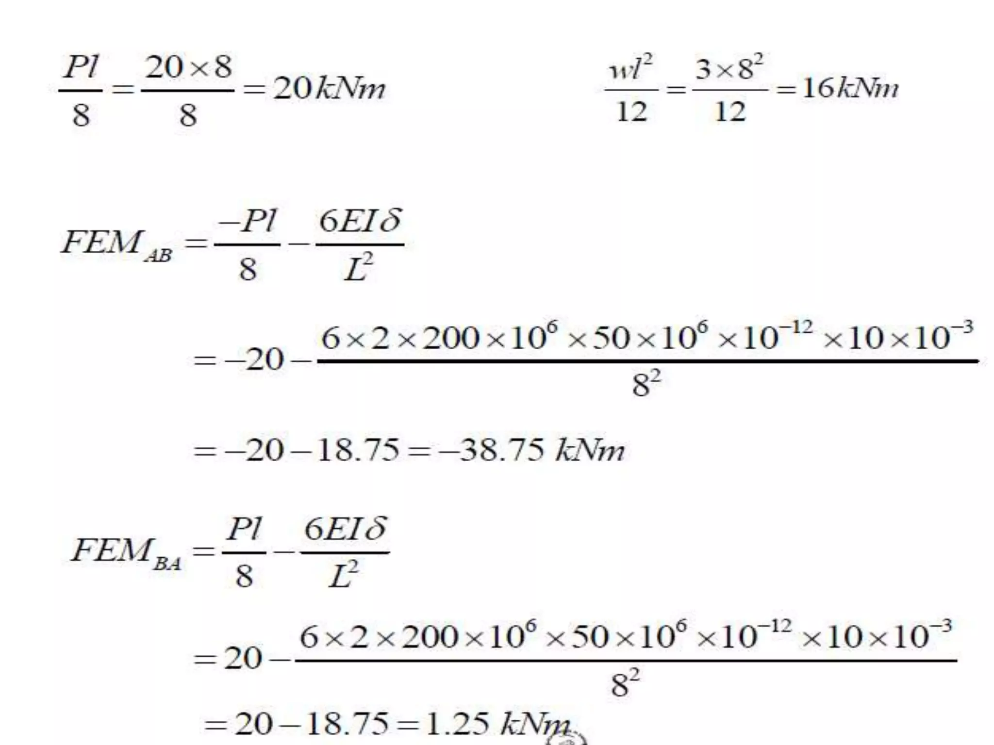 Moment Distribution Method SA-2
