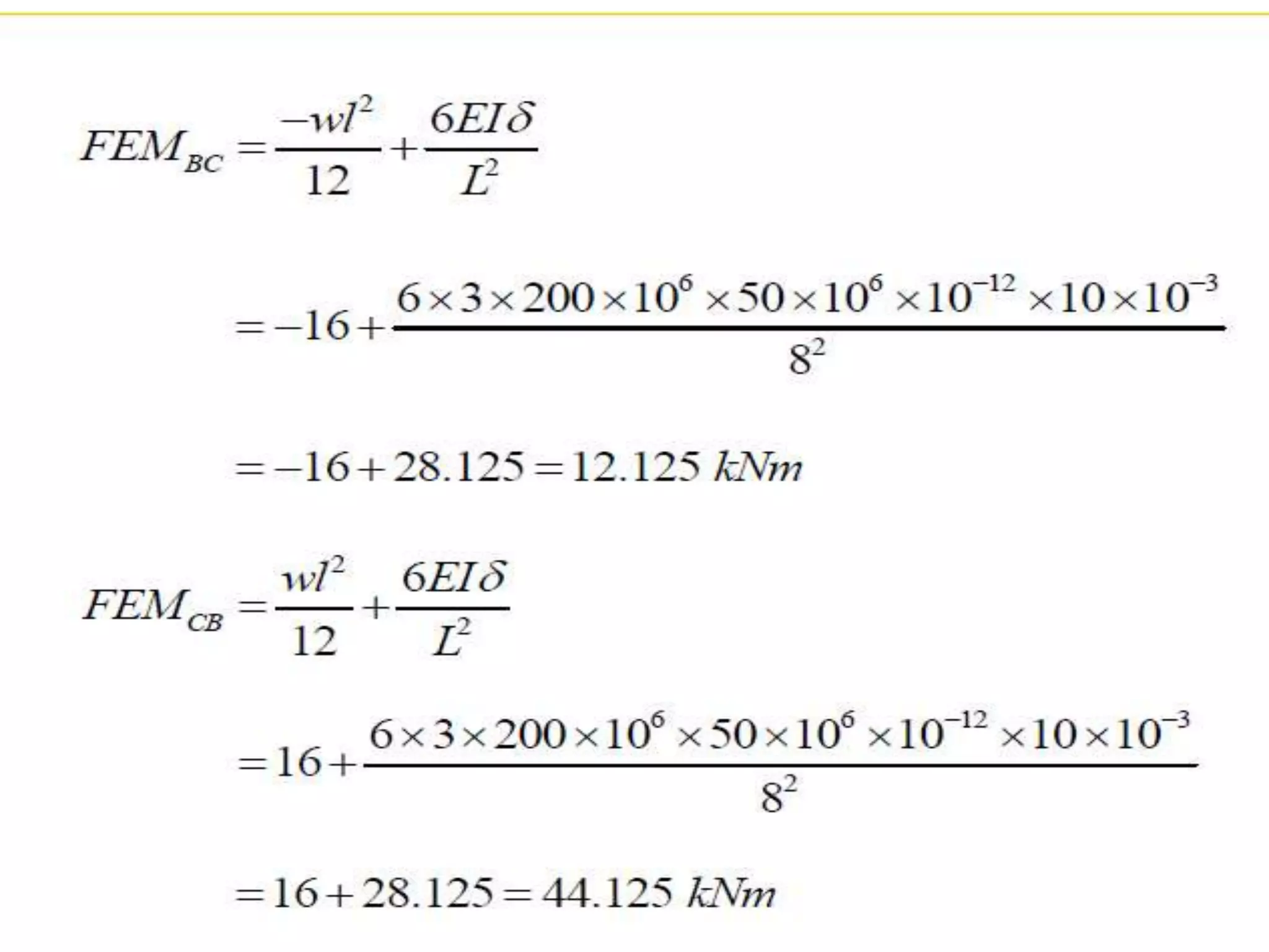 Moment Distribution Method SA-2