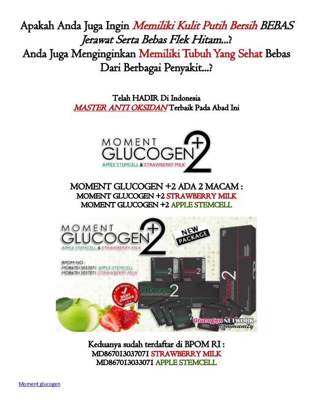 Moment Glucogen Obat Pemutih Kulit Aman