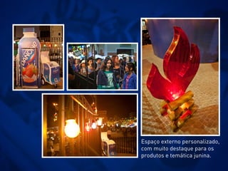 Área interna do espaço.
 