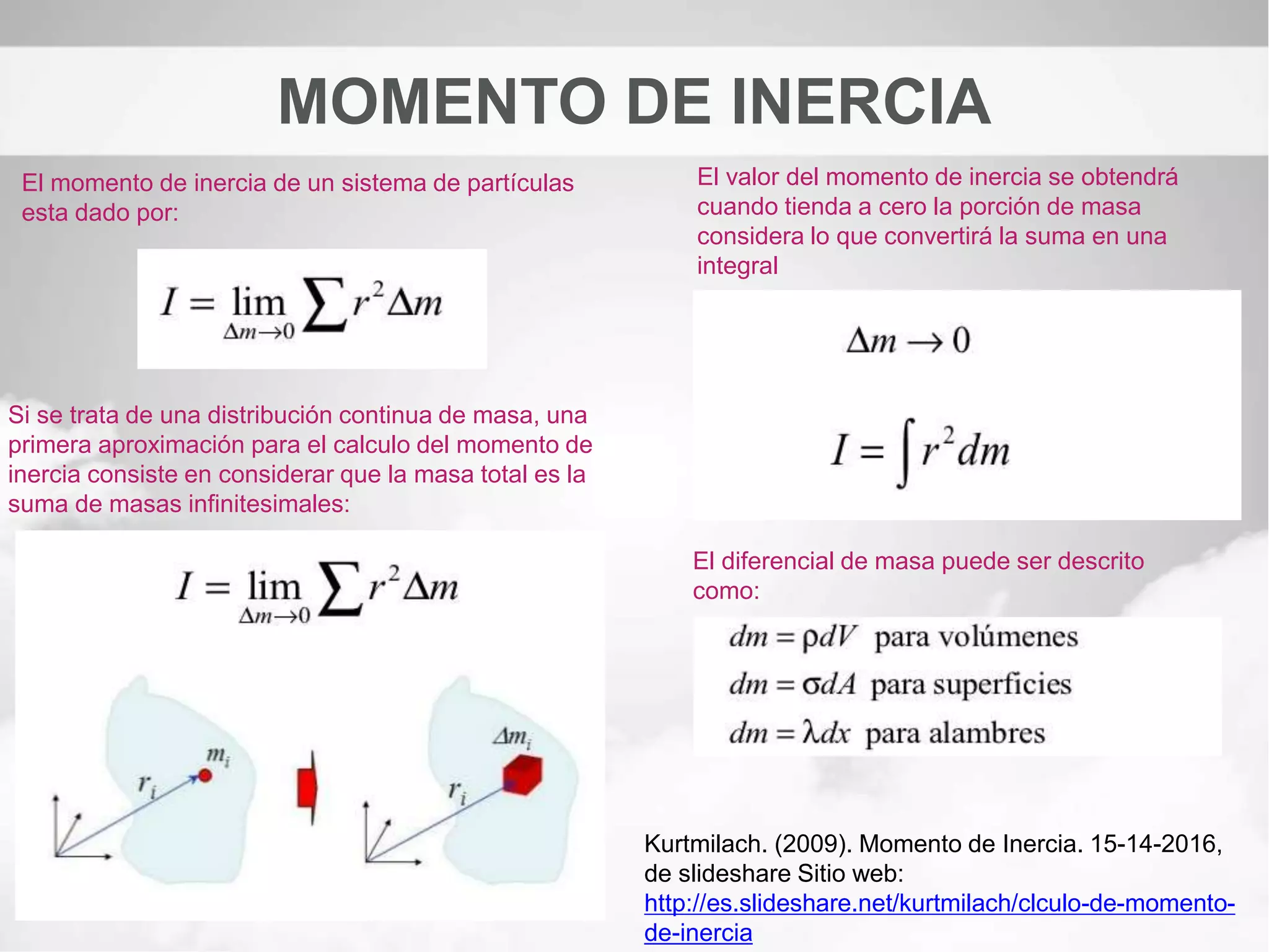 Momento de inercia | PPTX