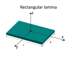 Moment of inertia of rod about two different axis | PPTX