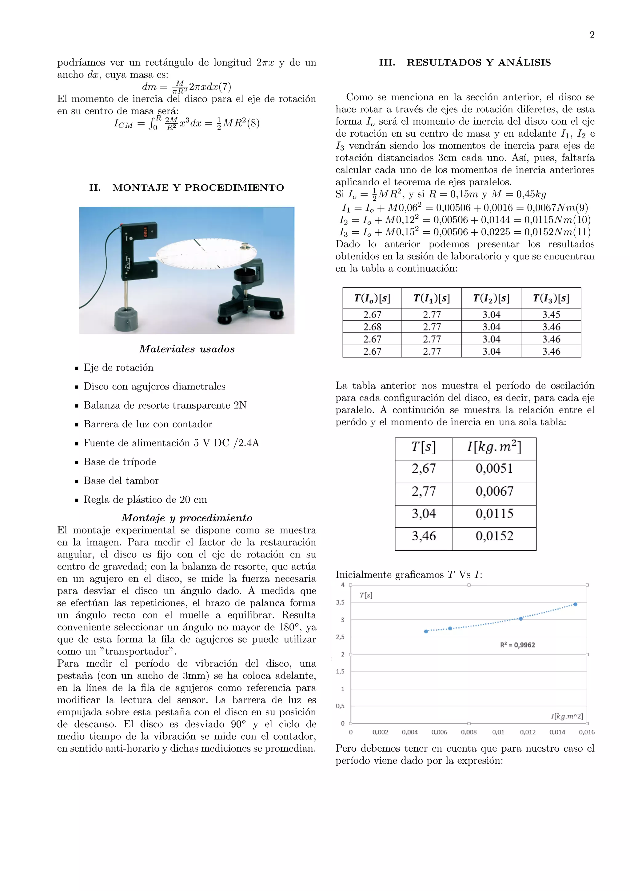 Momento inercia | PDF | Physics | Science