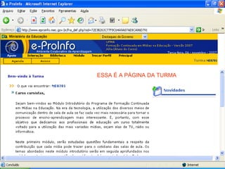 ESSA É A PÁGINA DA TURMA
 