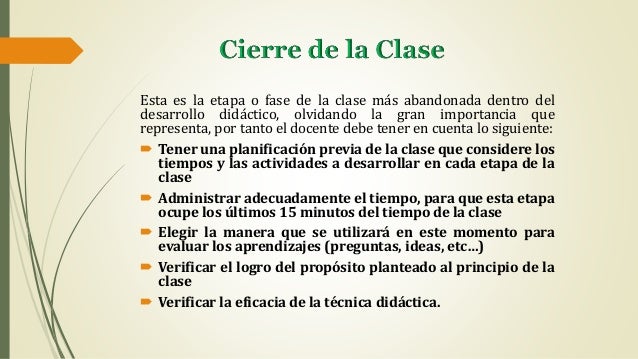 Momentos de la clase 2