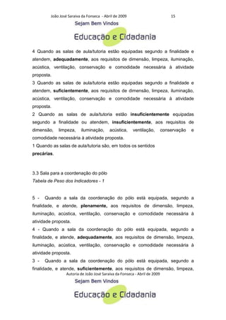 Criterios para a analise de polos de educacao a distancia