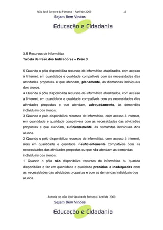 Criterios para a analise de polos de educacao a distancia