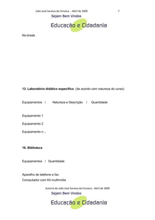 Criterios para a analise de polos de educacao a distancia