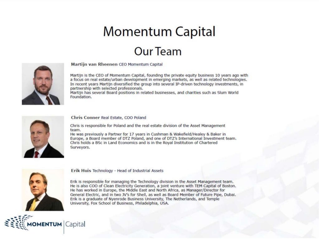 Momentum Capital an introduction