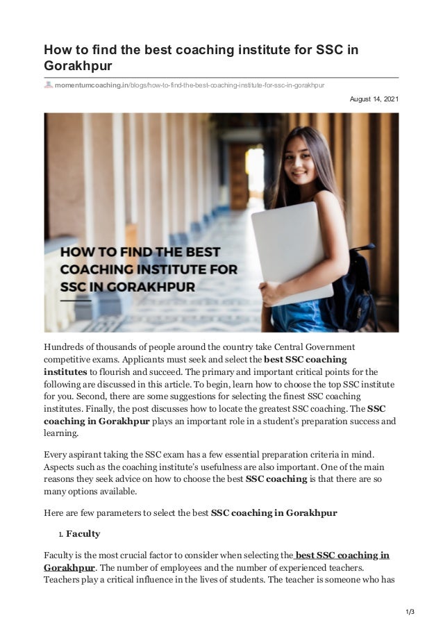 How to find the best coaching institute for SSC in Gorakhpur 2 how to find the best coaching institute for ssc in gorakhpur 1 638