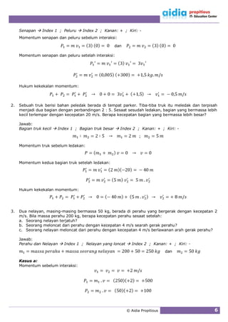 Momentum dan Impuls | PDF