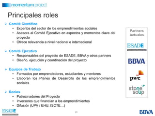 Misión, Visión y Objetivos (III)OBJETIVOSIdentificar y hacer aflorar emprendimientos sociales en España y Portugal