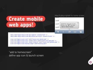 Mobile Web Apps are Awesome!
