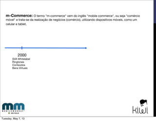 Como estão os sites de varejo para compras via mobile?
Carros e Imóves
como links prioritários?
Otimizados para Mobile
Priorização da Busca é padrão
Tuesday, May 7, 13
 