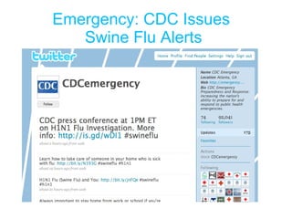Emergency: CDC Issues  Swine Flu Alerts 